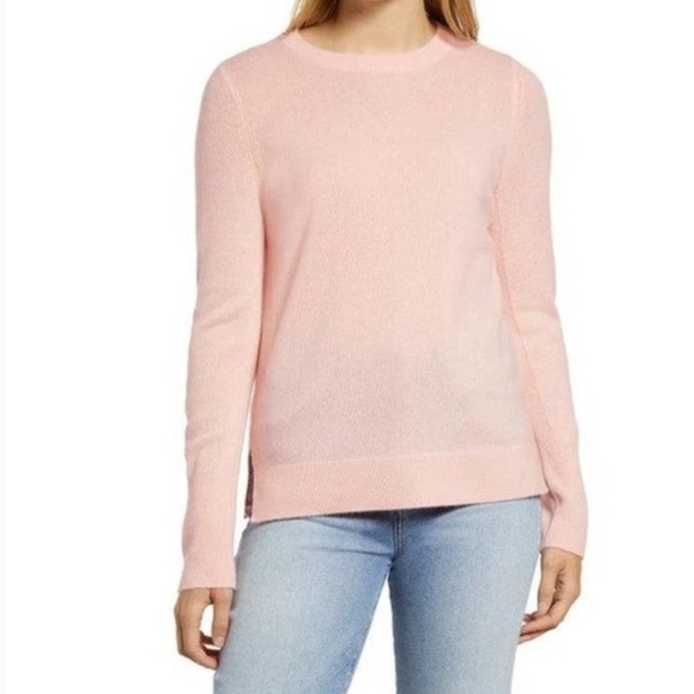 Halogen Crewneck Cashmere Sweater size XS pink